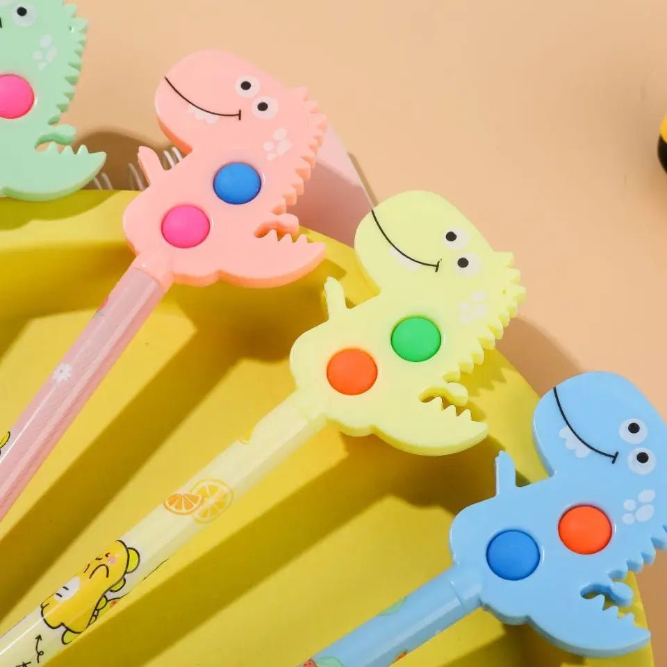 6 peças caneta dino pop - it - Creative Brinquedos