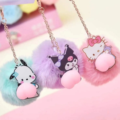 24 peças caneta pompom bumbum Sanrio - Creative Brinquedos