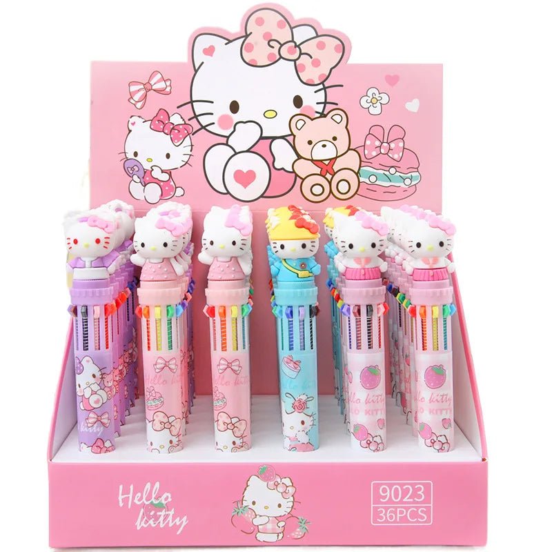 36peças peças caneta 10 cores Sanrio - Creative Brinquedos