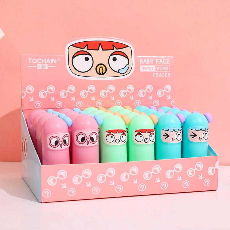 24 peças borracha animals - Creative Brinquedos
