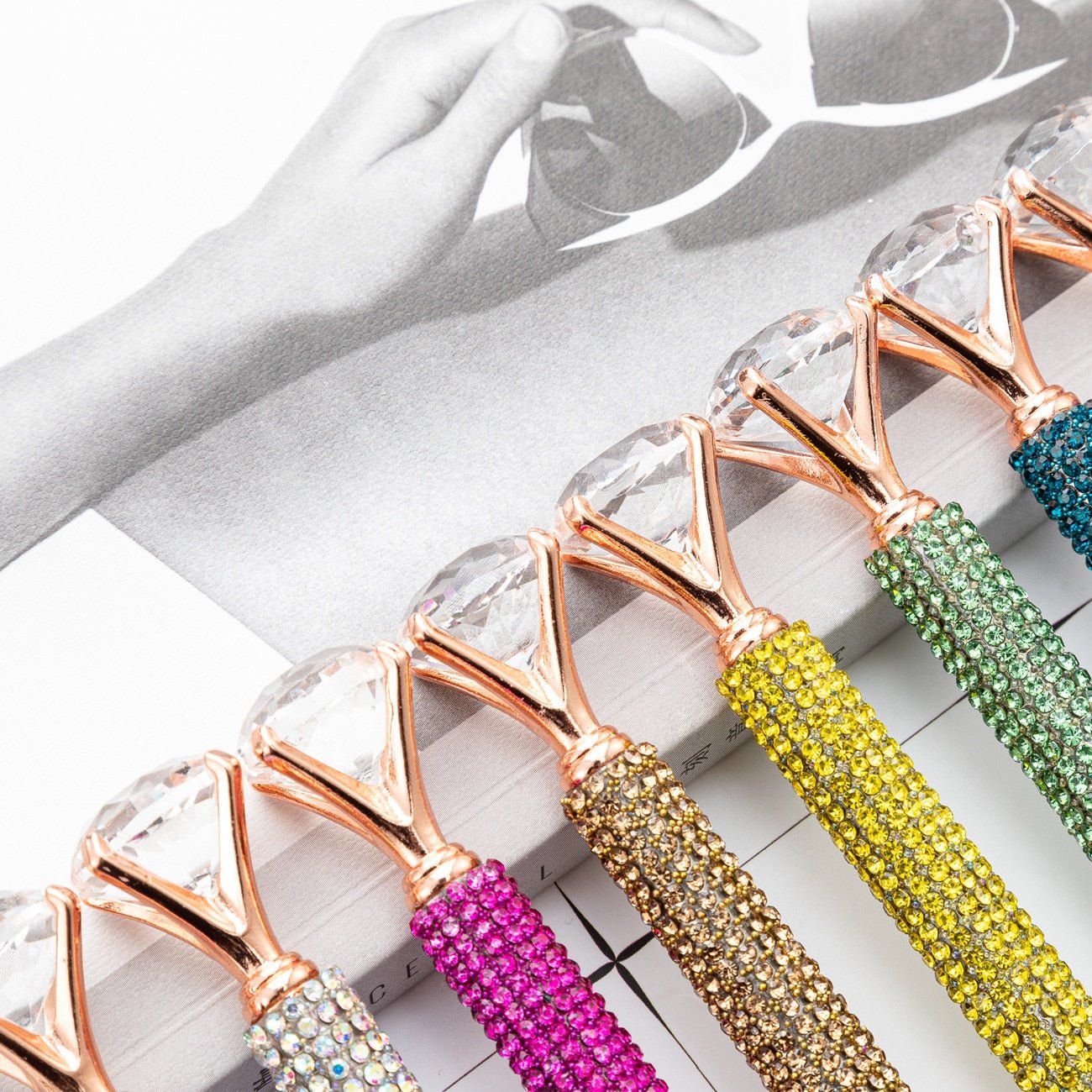 20 peças caneta luxo diamante strass - Creative Brinquedos