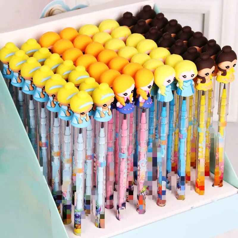 56 peças lapiseira troca ponta princesas - Creative Brinquedos