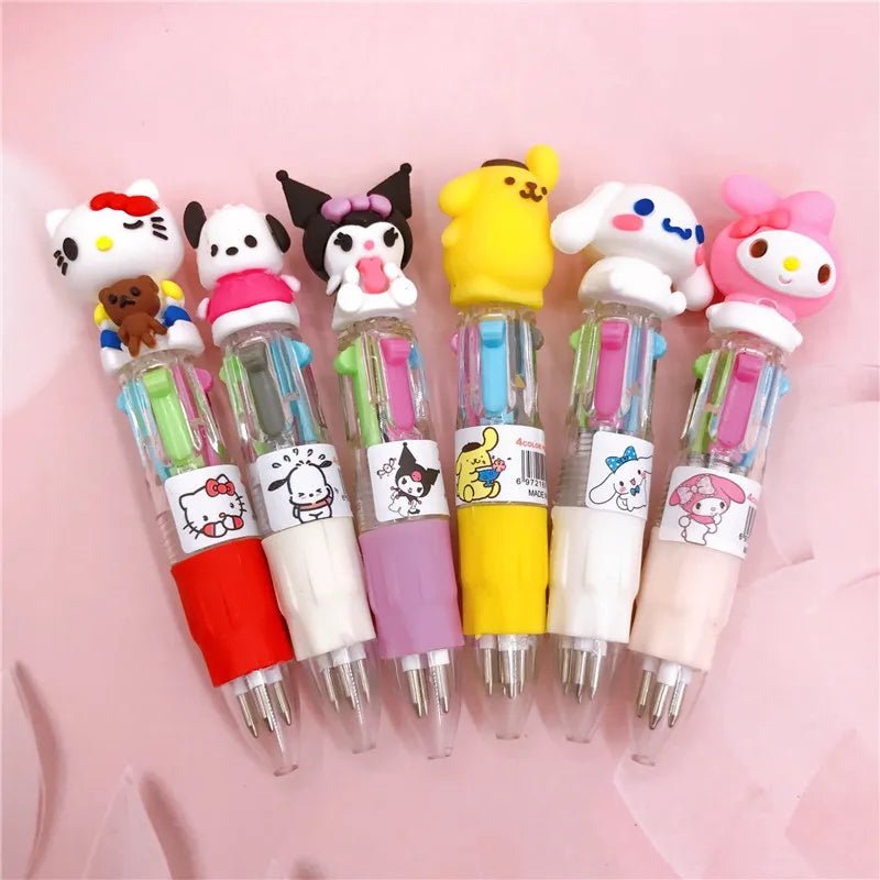 36 peças caneta mini 4 cores Sanrio - Creative Brinquedos