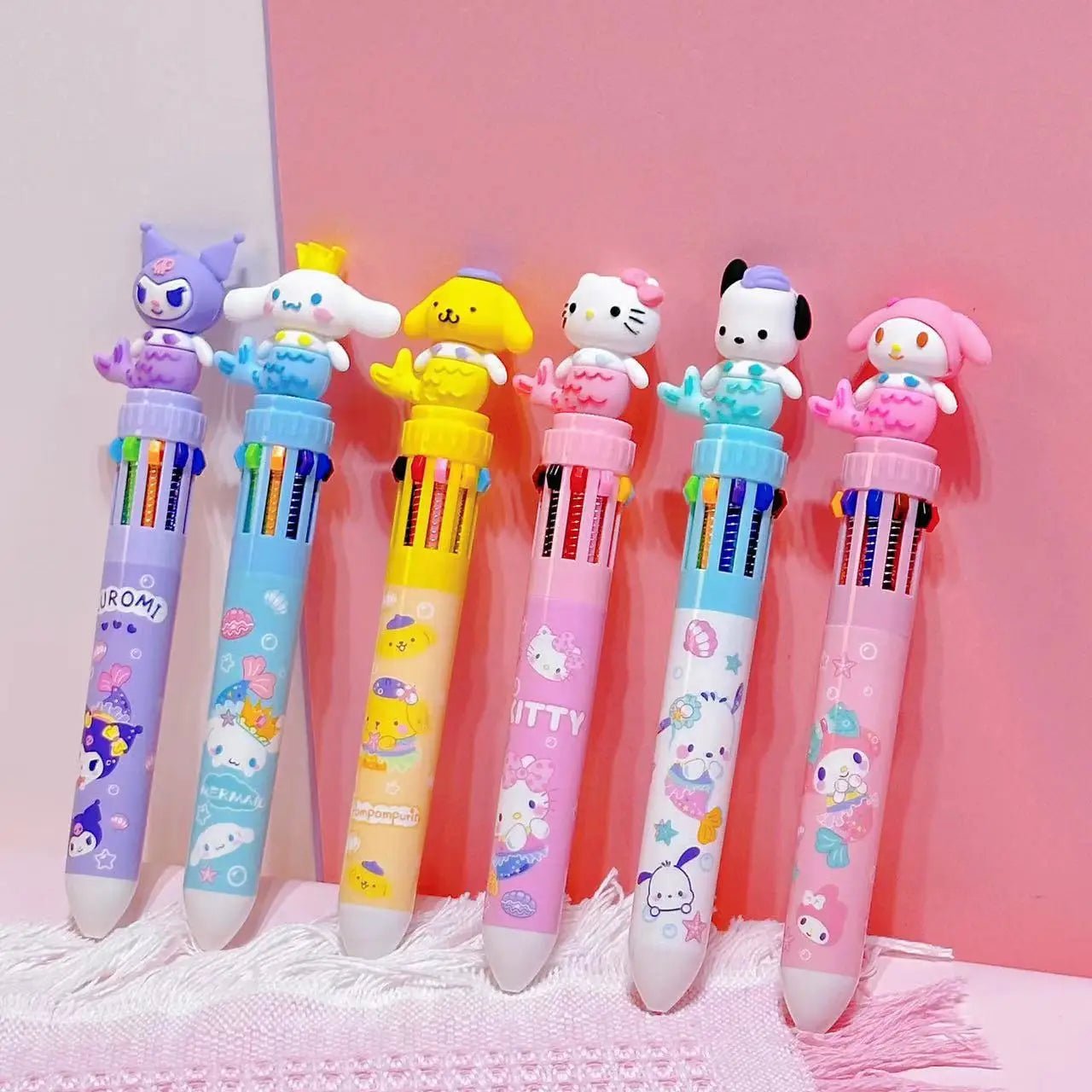 5 canetas Sanrio 10 cores - Creative Brinquedos