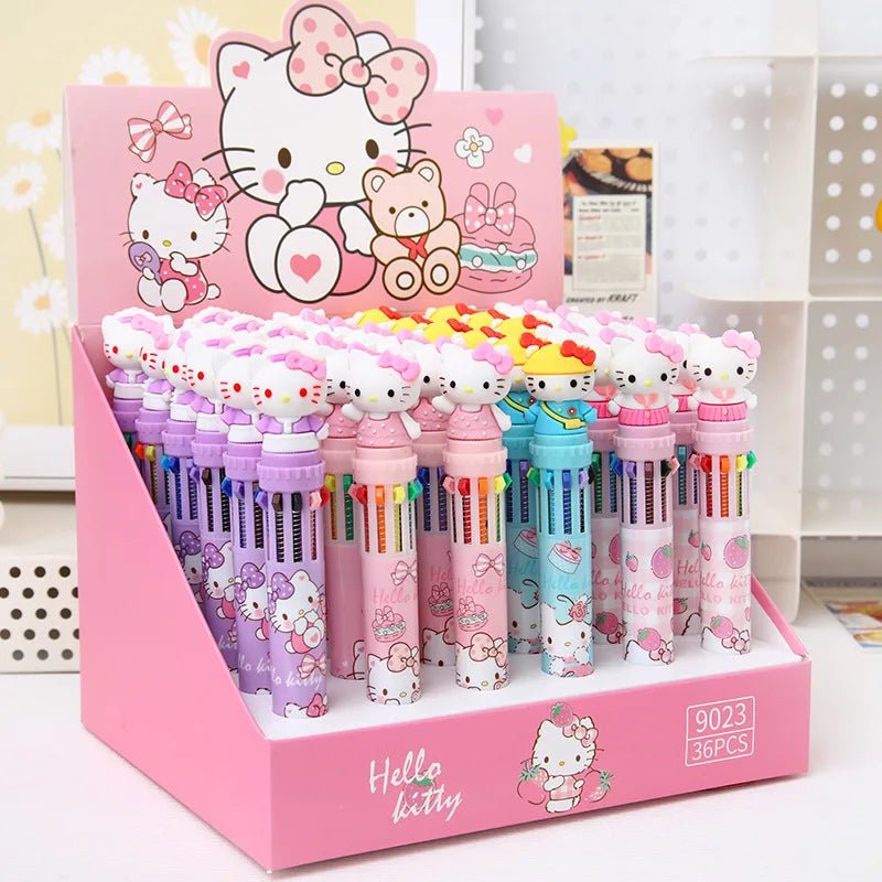 36peças peças caneta 10 cores Sanrio - Creative Brinquedos