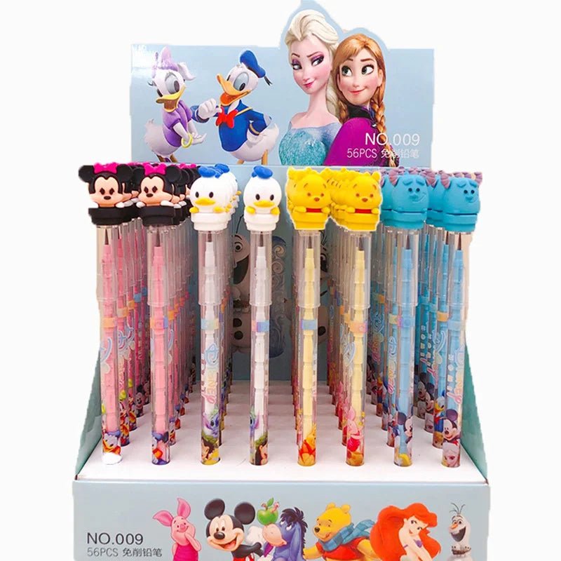 56 peças lapiseira troca ponta Marvel/Disney - Creative Brinquedos