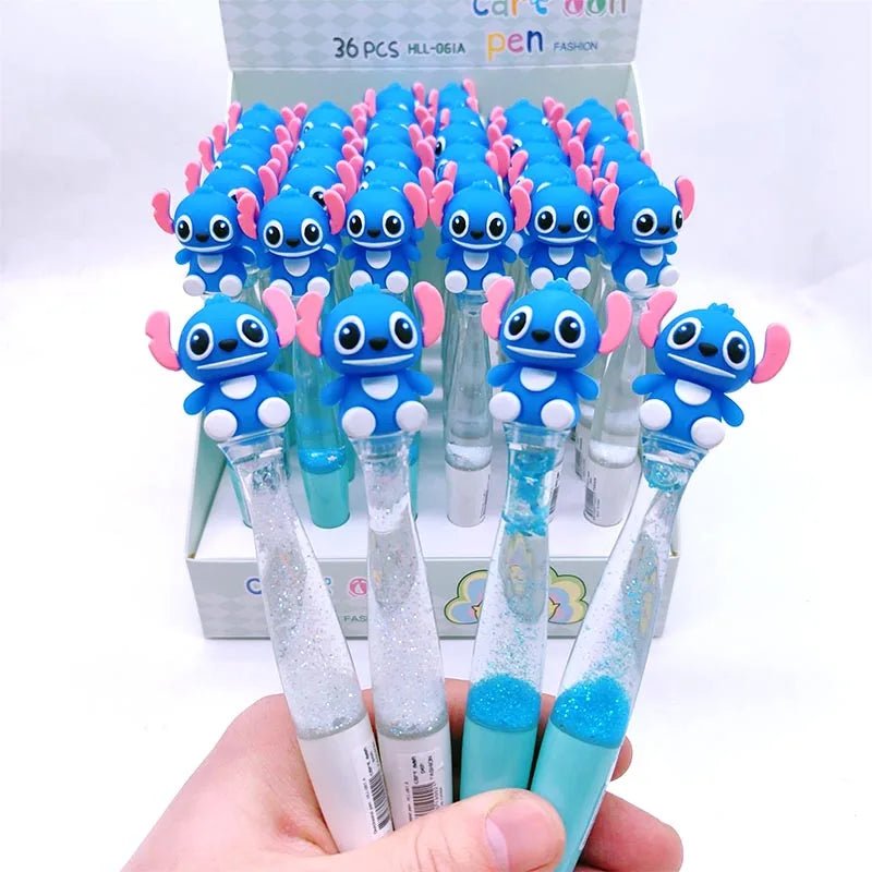 36 peças caneta glitter Stitch - Creative Brinquedos