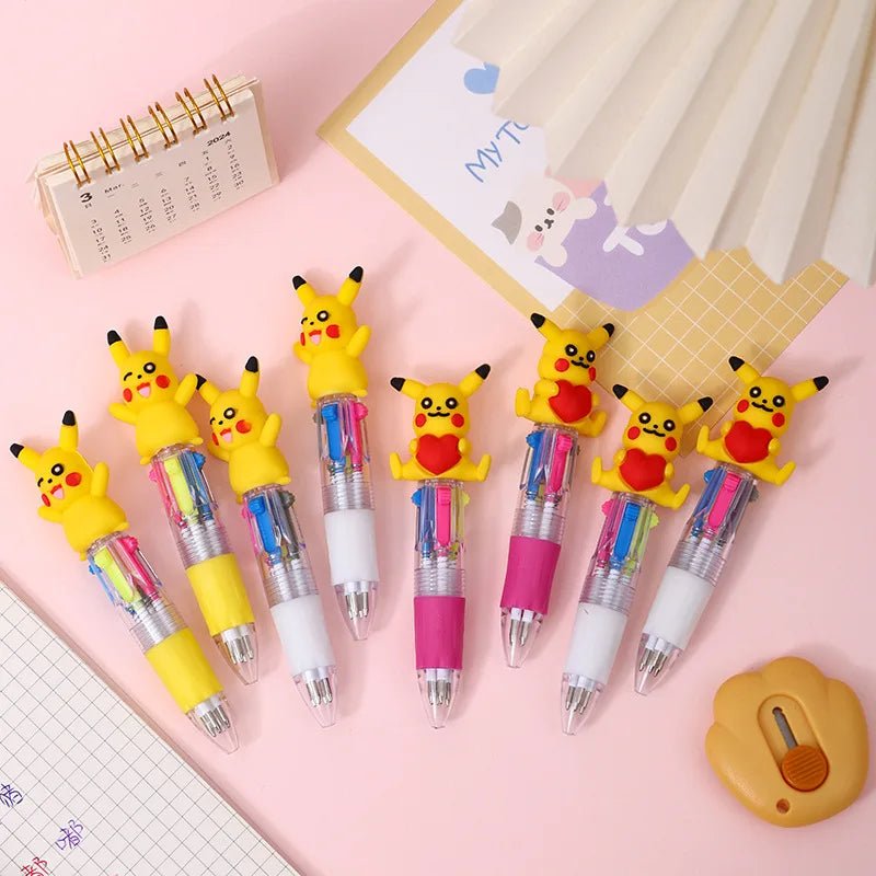 36 peças caneta 4 cores Pokémon - Creative Brinquedos