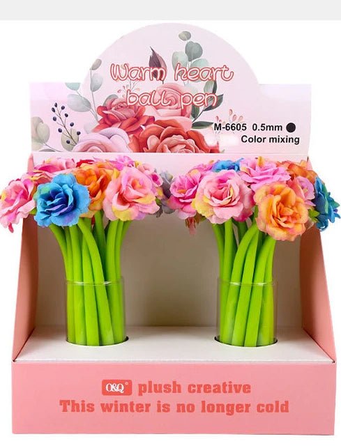 24 peças caneta flor - Creative Brinquedos