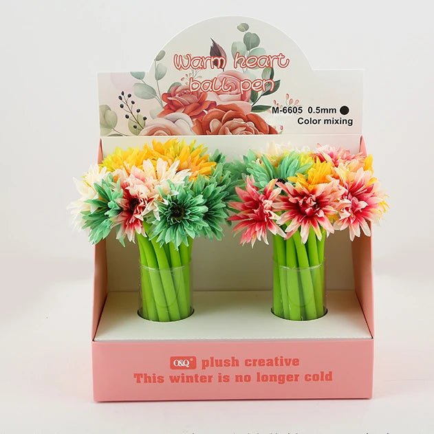 24 peças caneta flor - Creative Brinquedos