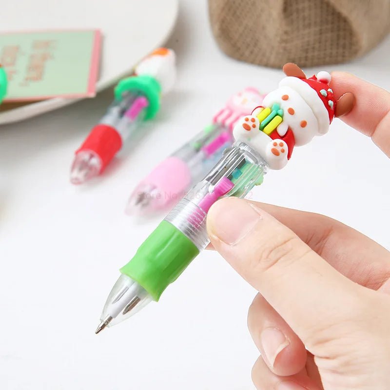 6 canetas mini 4 cores Sanrio - Creative Brinquedos