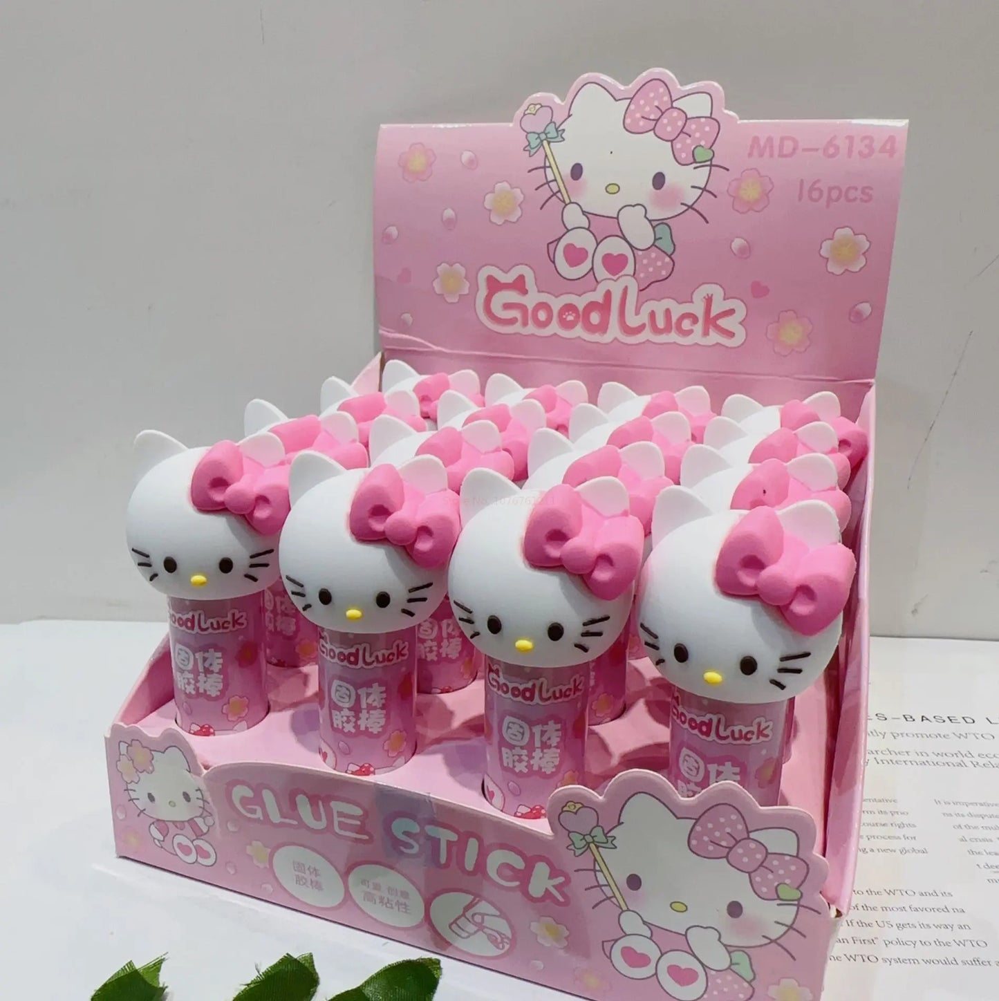16 peças cola Hello Kitty - Creative Brinquedos