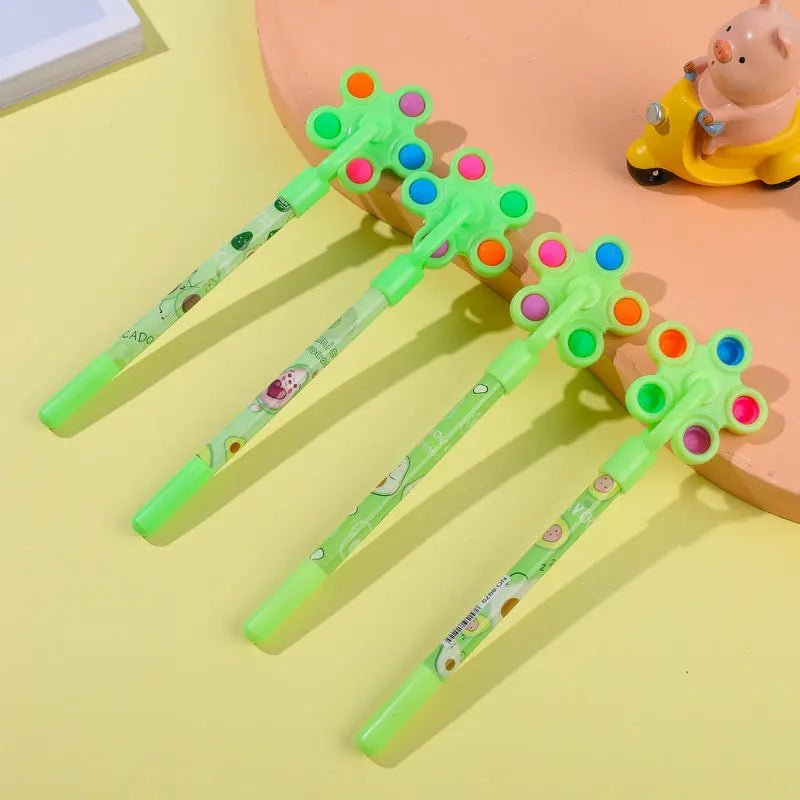 6 peças caneta pop - it giratória - Creative Brinquedos