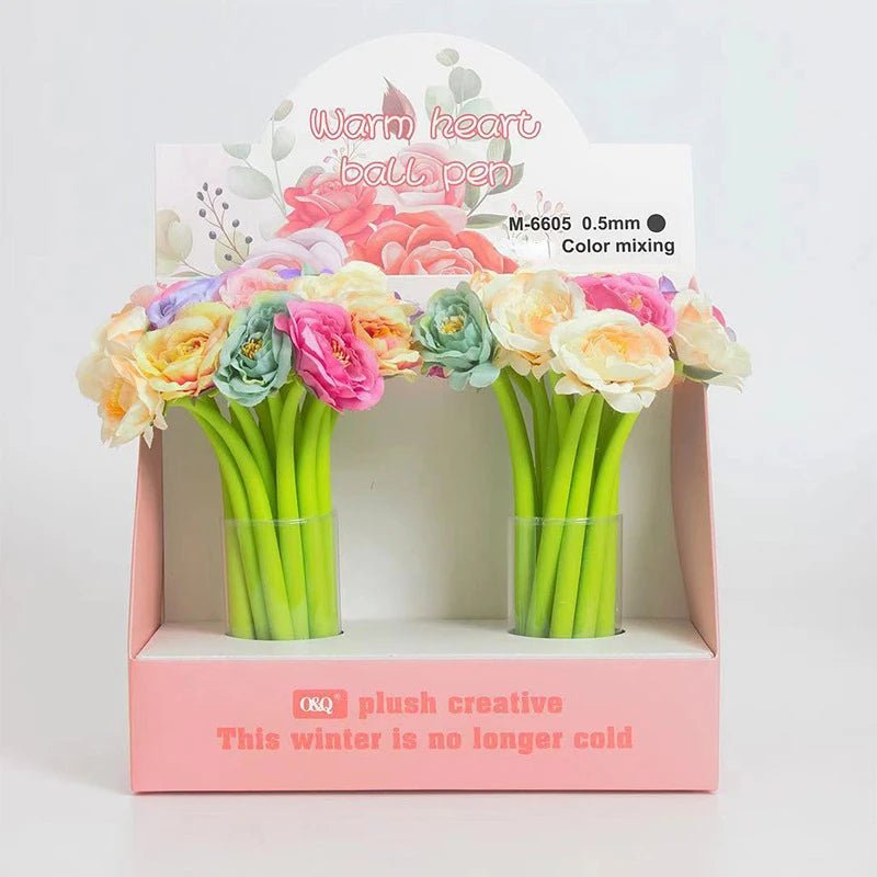 24 peças caneta flor - Creative Brinquedos