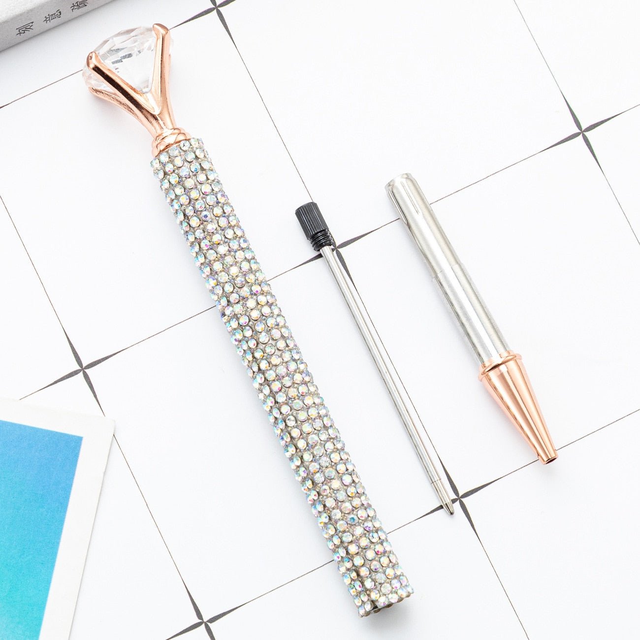 20 peças caneta luxo diamante strass - Creative Brinquedos