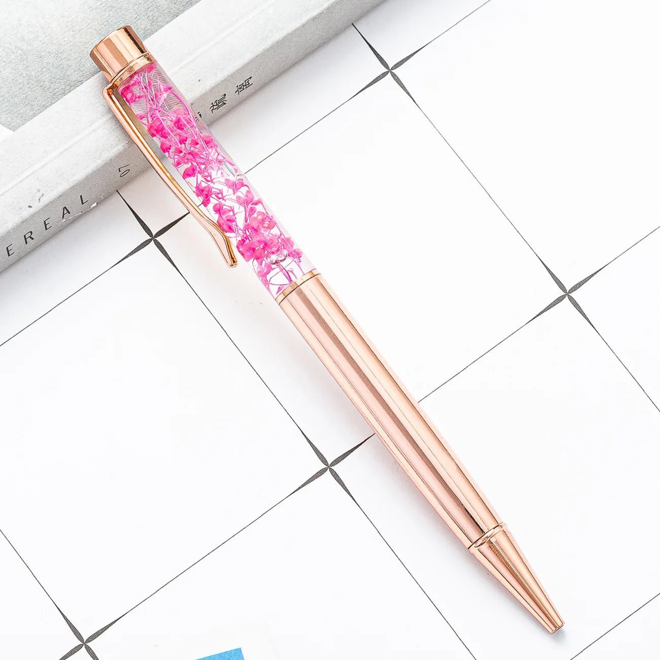 30 peças caneta luxo flower - Creative Brinquedos