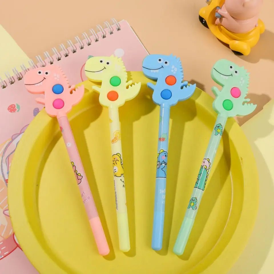 6 peças caneta dino pop - it - Creative Brinquedos
