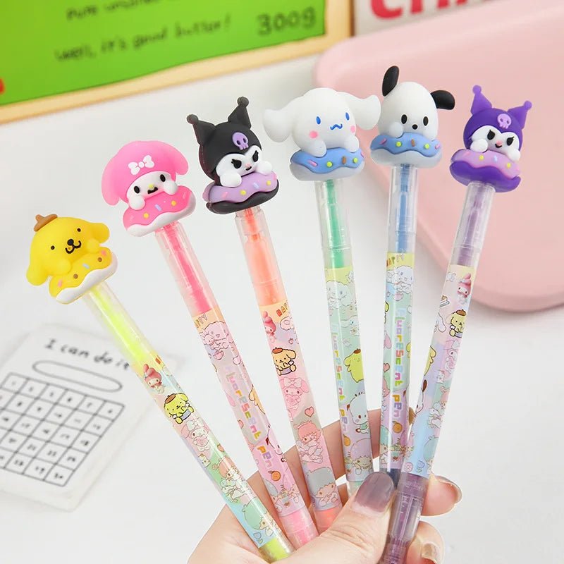 36 peças marca - texto ponta dupla Sanrio - Creative Brinquedos