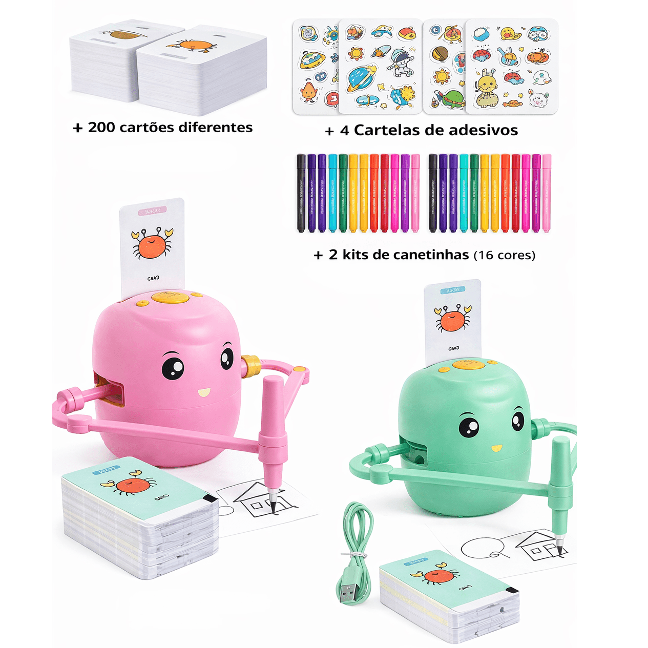RoboDraw Kids – Robô Desenhista Infantil - Creative Brinquedos