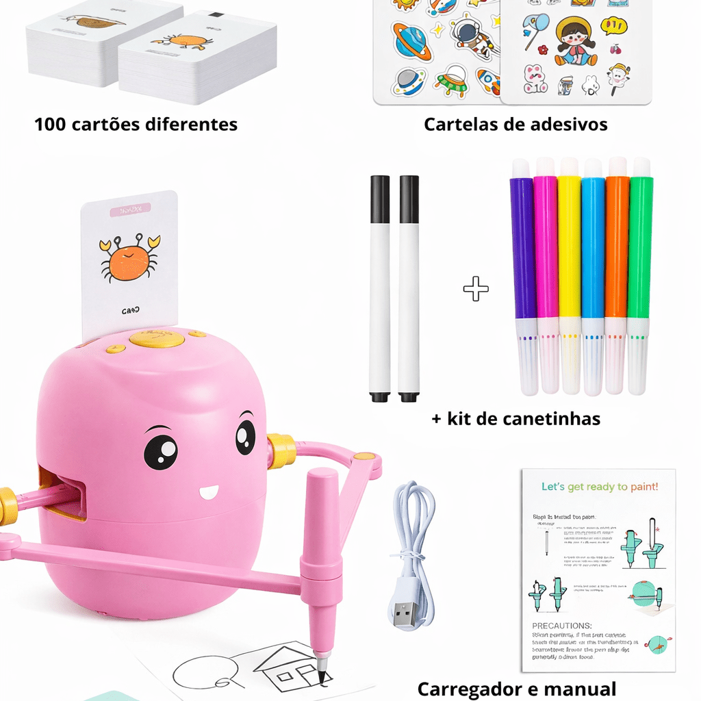 RoboDraw Kids – Robô Desenhista Infantil - Creative Brinquedos