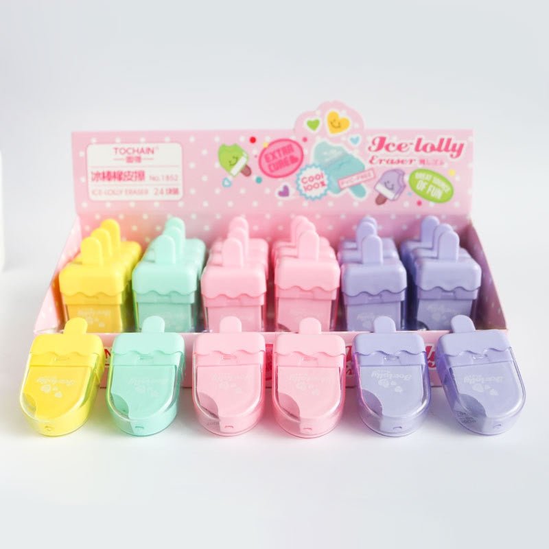 24 peças borracha picolé - Creative Brinquedos