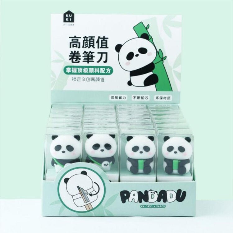 24 peças apontador astronauta/cocô/panda - Creative Brinquedos